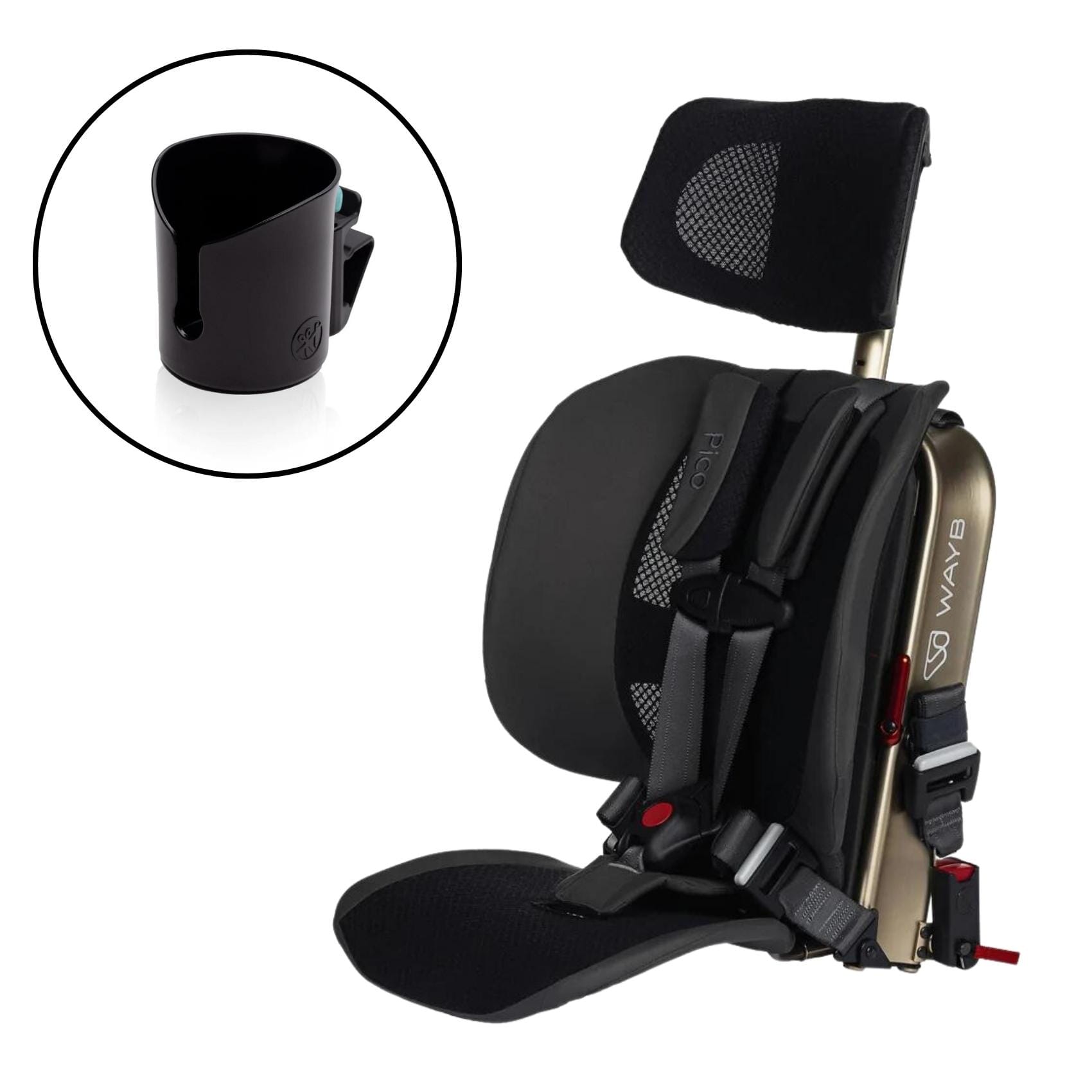 Travel forward clearance facing car seat