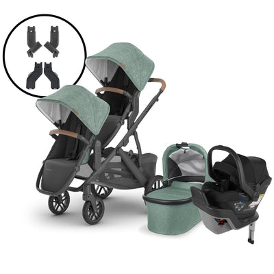 2024 UPPAbaby Vista V2 Double Stroller and Mesa Max Travel System - Gwen / Jake