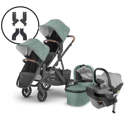 2024 UPPAbaby Vista V2 Double Stroller and Mesa Max Travel System - Gwen / Stella