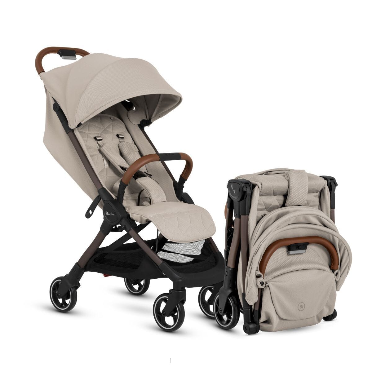 Clic Compact Stroller Silver Cross Latte