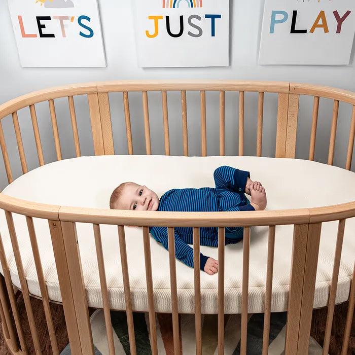 Naturepedic Organic Breathable Oval Mattress (Stokke Sleepi Crib V2 or – Strolleria
