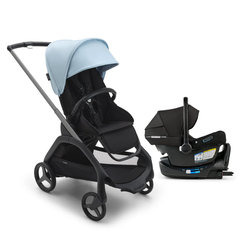 Bugaboo Dragonfly Seat Complete Stroller + Turtle Air Shield By Nuna Car Seat Travel System