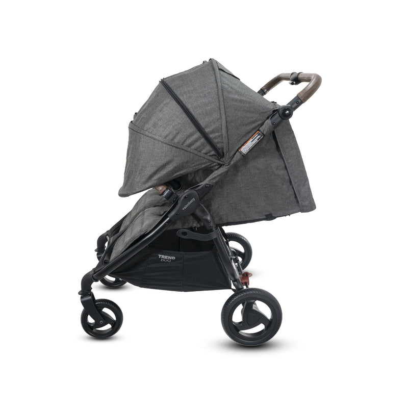 Valco Baby Trend Duo Double Stroller - Canopy - Charcoal