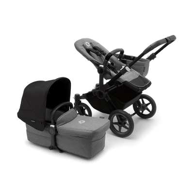 Bugaboo Donkey5 Mono Complete Stroller - Black / Grey Melange / Midnight Black