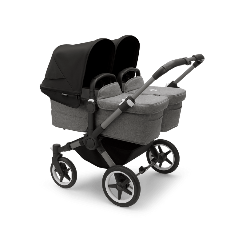 Bugaboo Donkey5 Twin Complete Stroller - Graphite / Grey Melange / Midnight Black