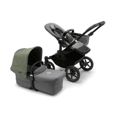 Bugaboo Donkey5 Mono Complete Stroller - Black / Grey Melange / Forest Green