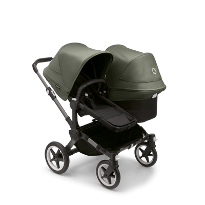 Bugaboo Donkey5 Duo Complete Stroller - Graphite / Midnight Black / Forest Green