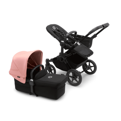 Bugaboo Donkey5 Mono Complete Stroller - Black / Midnight Black / Morning Pink