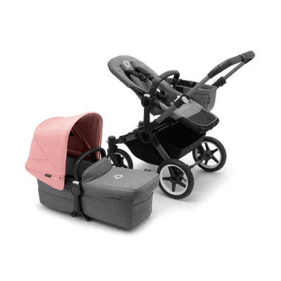 Bugaboo Donkey5 Mono Complete Stroller - Graphite / Grey Melange / Morning Pink