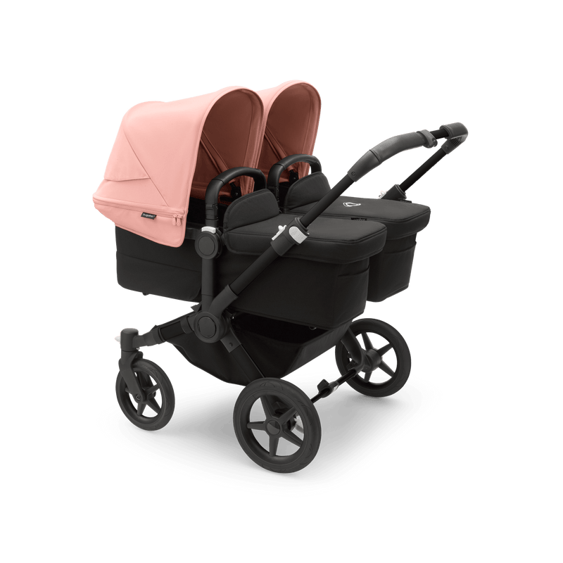 Bugaboo Donkey5 Twin Complete Stroller - Black / Midnight Black / Morning Pink