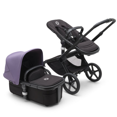 Bugaboo Fox5 Complete Stroller - Black / Midnight Black / Astro Purple