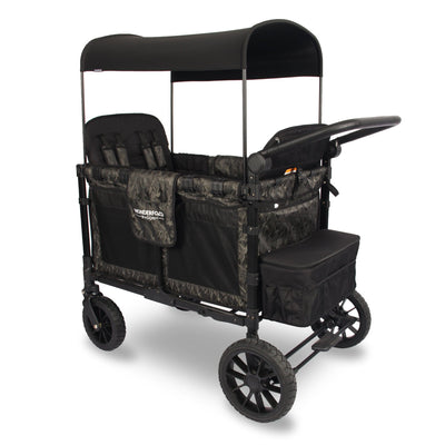 WonderFold W4 Luxe Quad Stroller Wagon - Shadow Green Camo