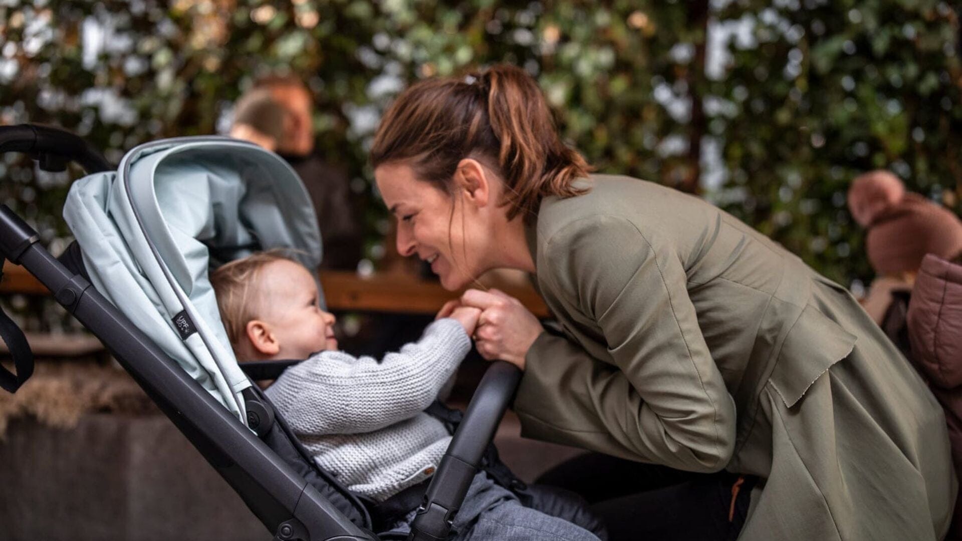 Infant in Thule Shine Stroller Seat