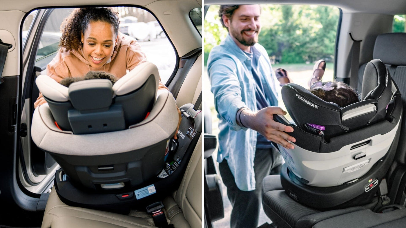 Maxi-Cosi Emme 360 vs. Evenflo Revolve360 Extend Rotating All-in-One Car Seat Comparison