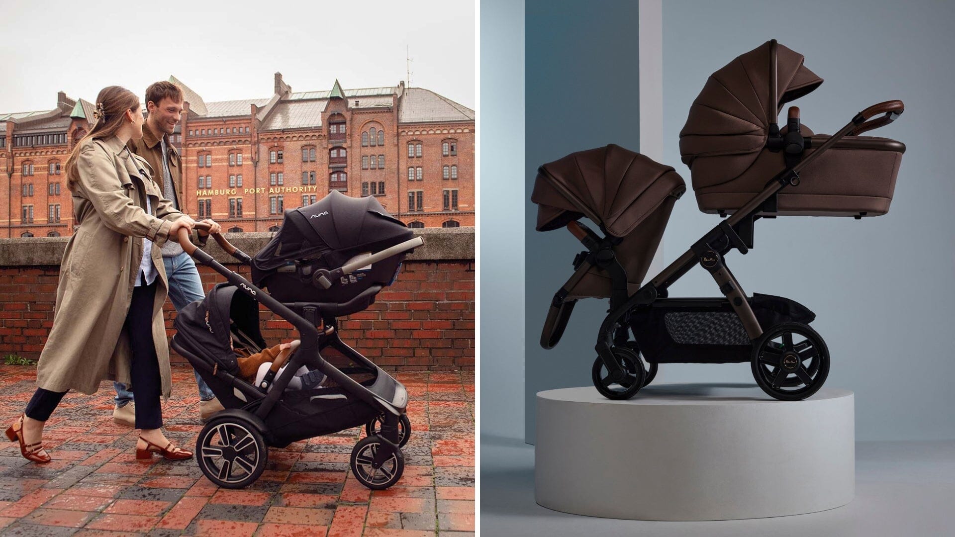 Nuna Demi Next with Pipa Rx and Sibling Seat vs. Silver Cross Wave Double Stroller