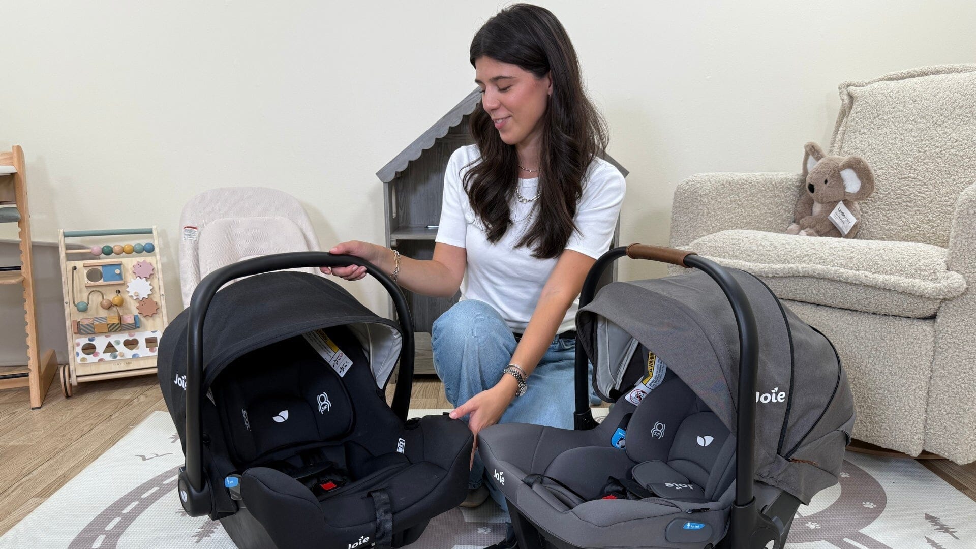 Bri from Strolleria with Joie Infant Car Seats