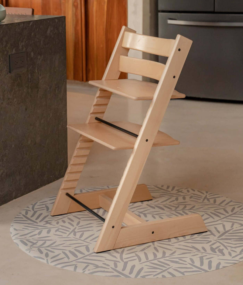 Toddlekind USA Splat Mat | Ocean Leaves - Stone