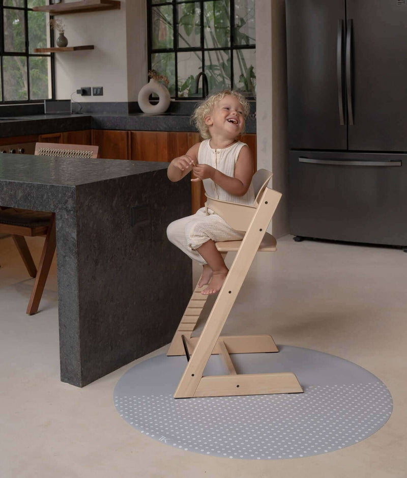 Toddlekind USA Splat Mat | Spotted - Dove