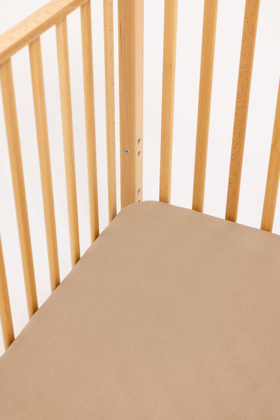 WildBird Linen Crib Sheet - Desert Lark