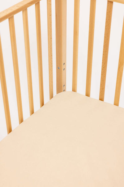 WildBird Linen Crib Sheet - Sparrow