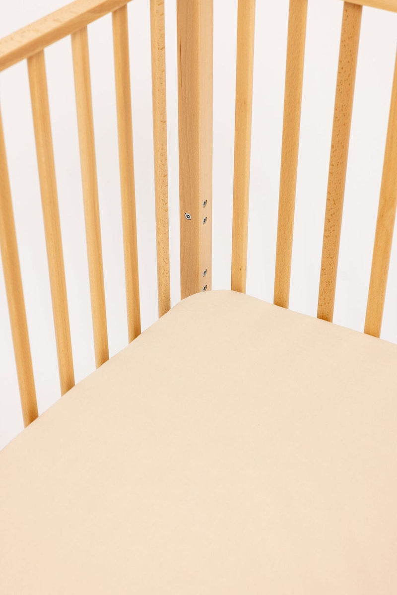 WildBird Linen Crib Sheet - Sparrow