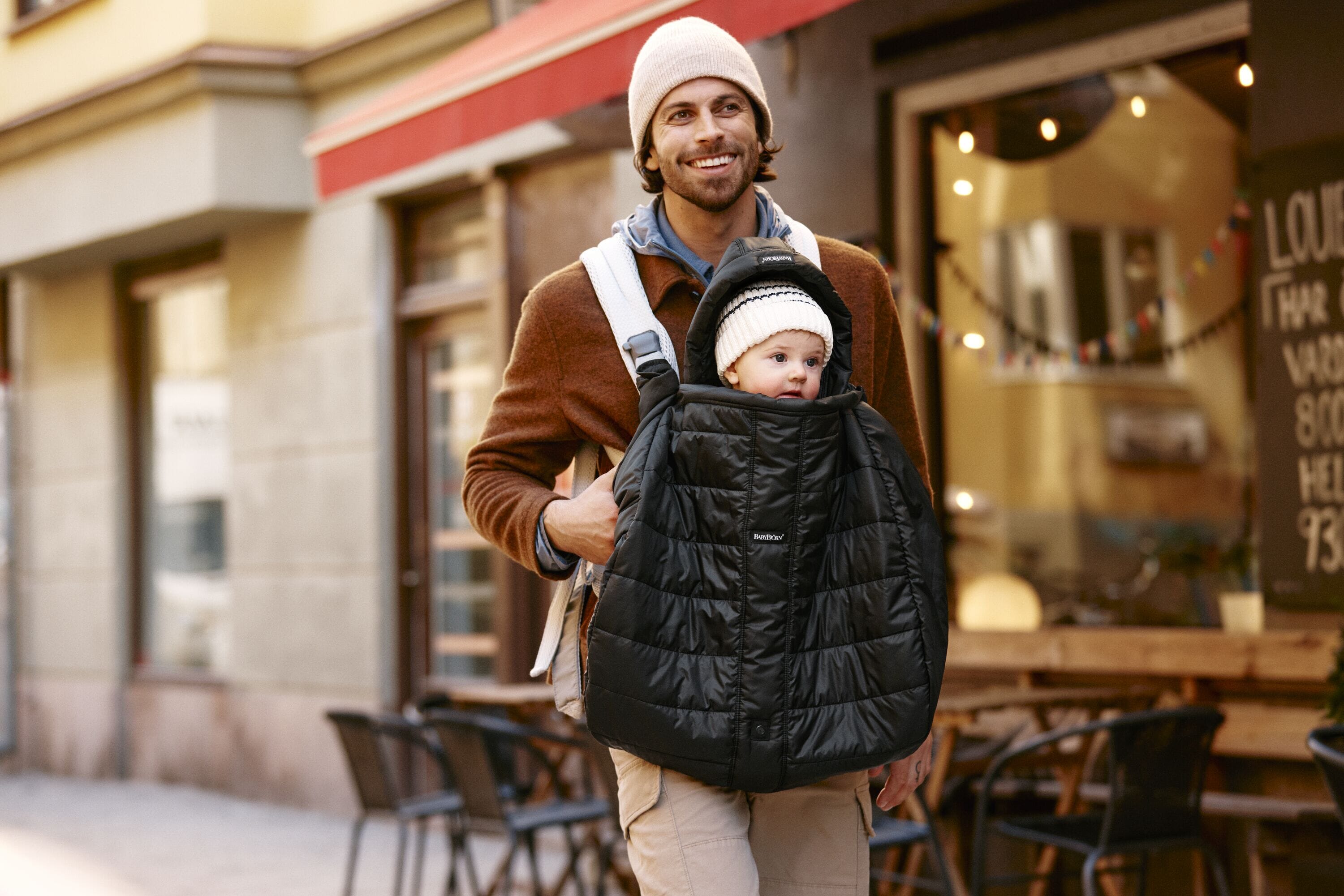 BabyBjorn Baby Carrier Winter Cover - Black- Strolleria