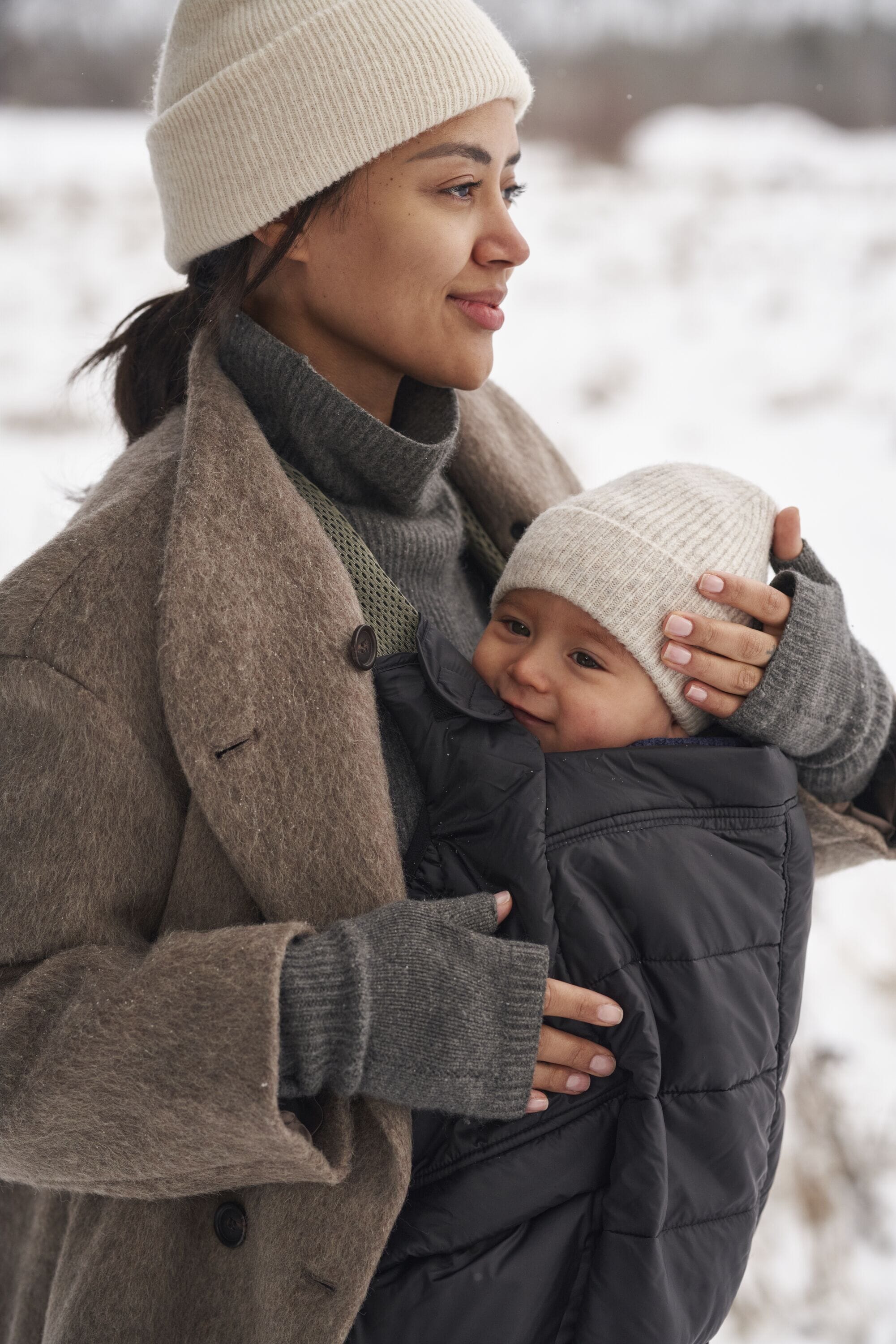 BabyBjorn Baby Carrier Winter Cover - Black- Strolleria
