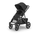 Black UPPAbaby Vista V3 Stroller - 3/4 Angle View | Strolleria