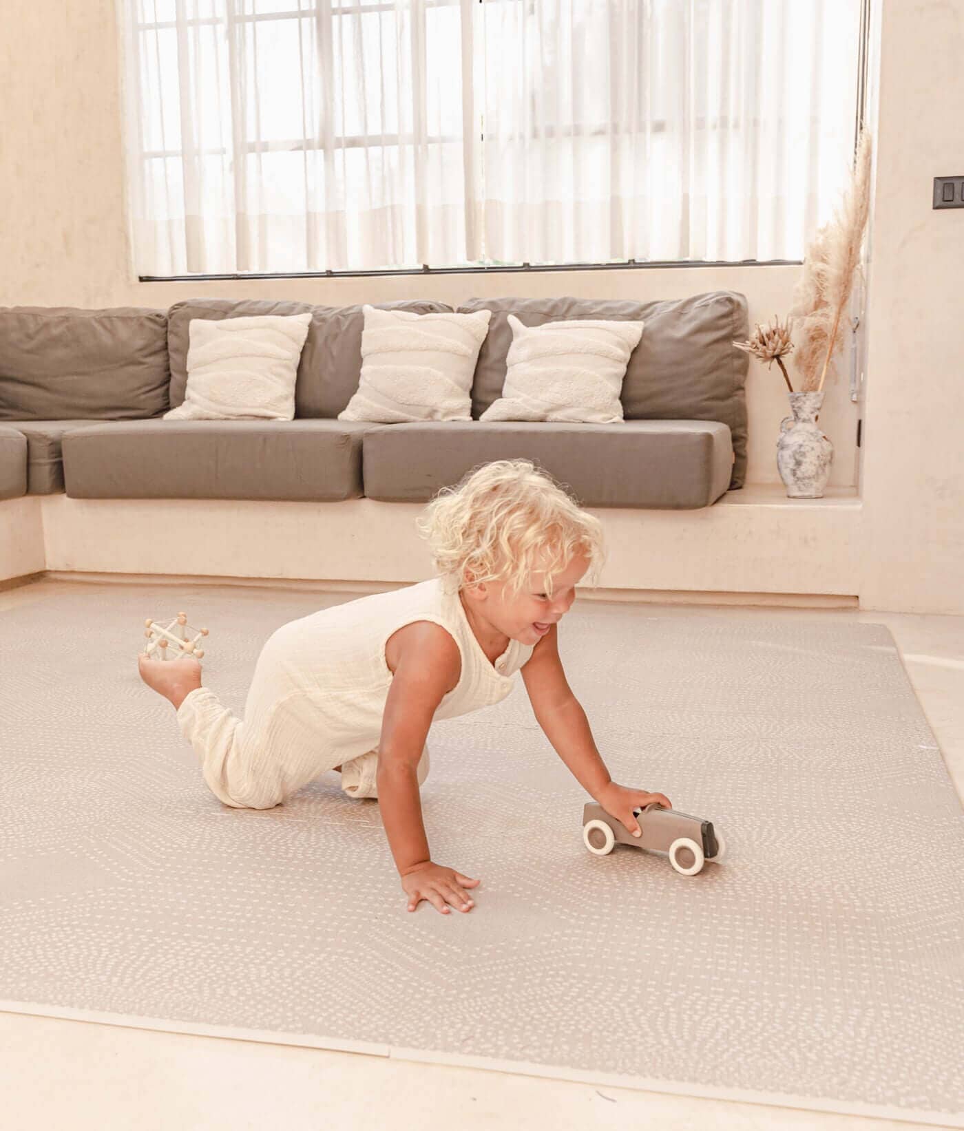 Toddlekind USA Haven Playmat In Deco - Latte- Strolleria