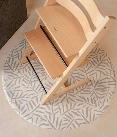 Toddlekind USA Splat Mat | Ocean Leaves - Stone