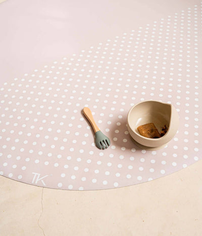 Toddlekind USA Splat Mat | Spotted - Clay