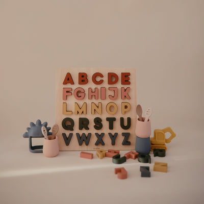 Mushie Wooden Alphabet Puzzle