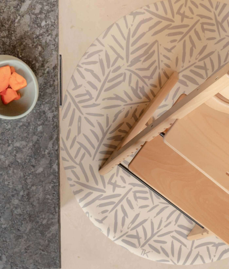 Toddlekind USA Splat Mat | Ocean Leaves - Stone