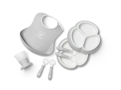 BabyBjörn Dinnerware Set - 8 pcs Gray