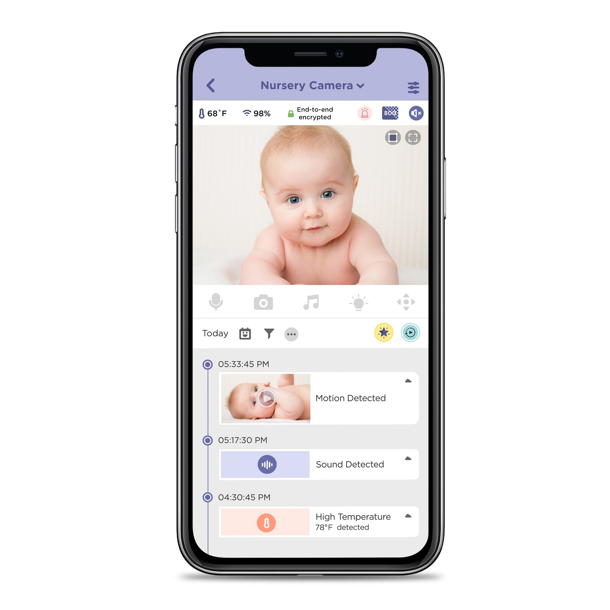 Hubble Connected Nursery Pal Cloud Touch Single- Strolleria