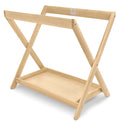 Natural Wood UPPAbaby Bassinet Stand - Three Quarter View | Strolleria