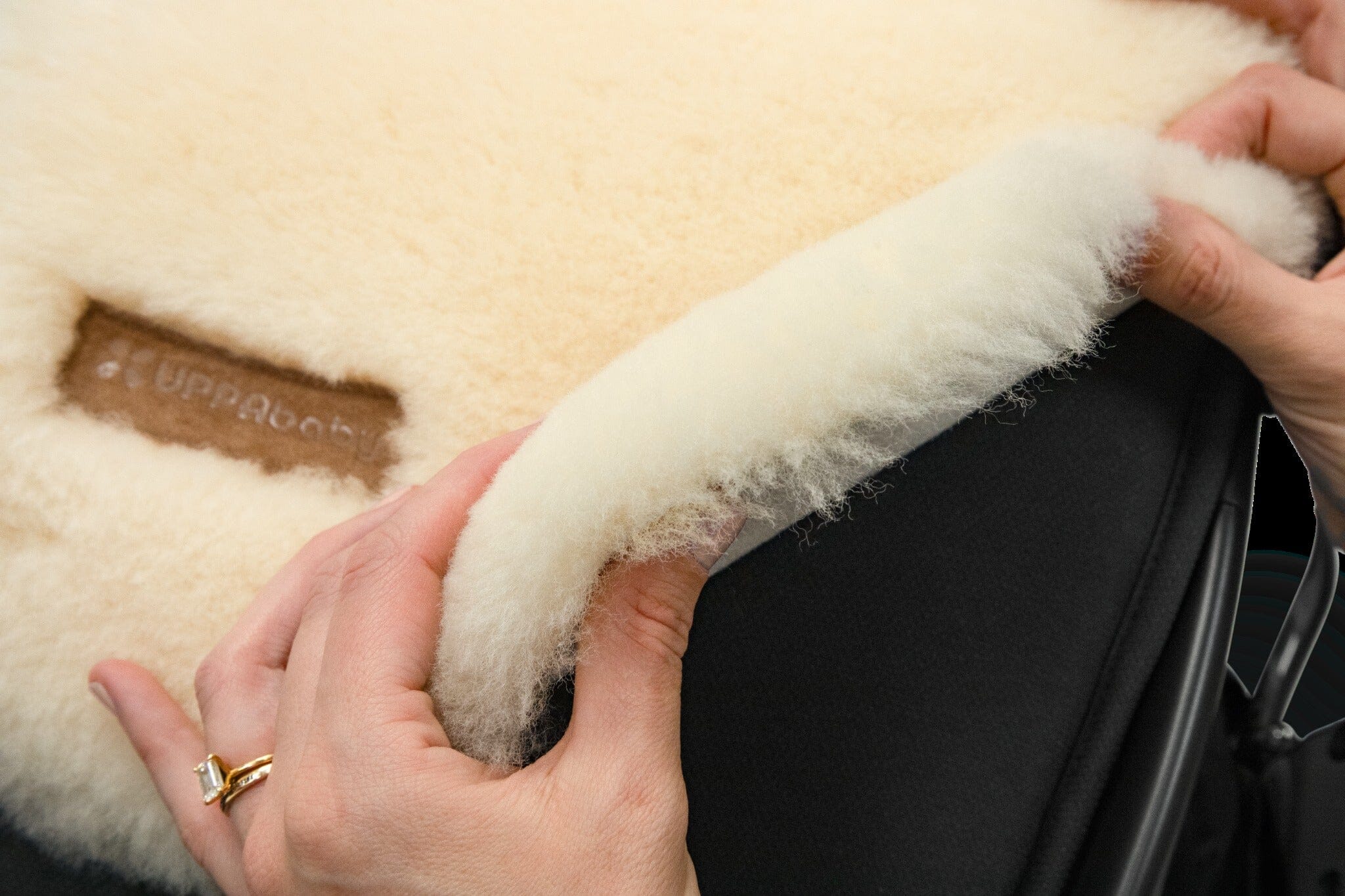 UPPAbaby Seat Liner Luxe - Natural - Shearling Wool- Strolleria