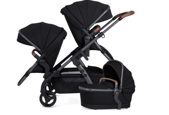 Silver Cross Wave 3 Single-to-Double Stroller - Licorice