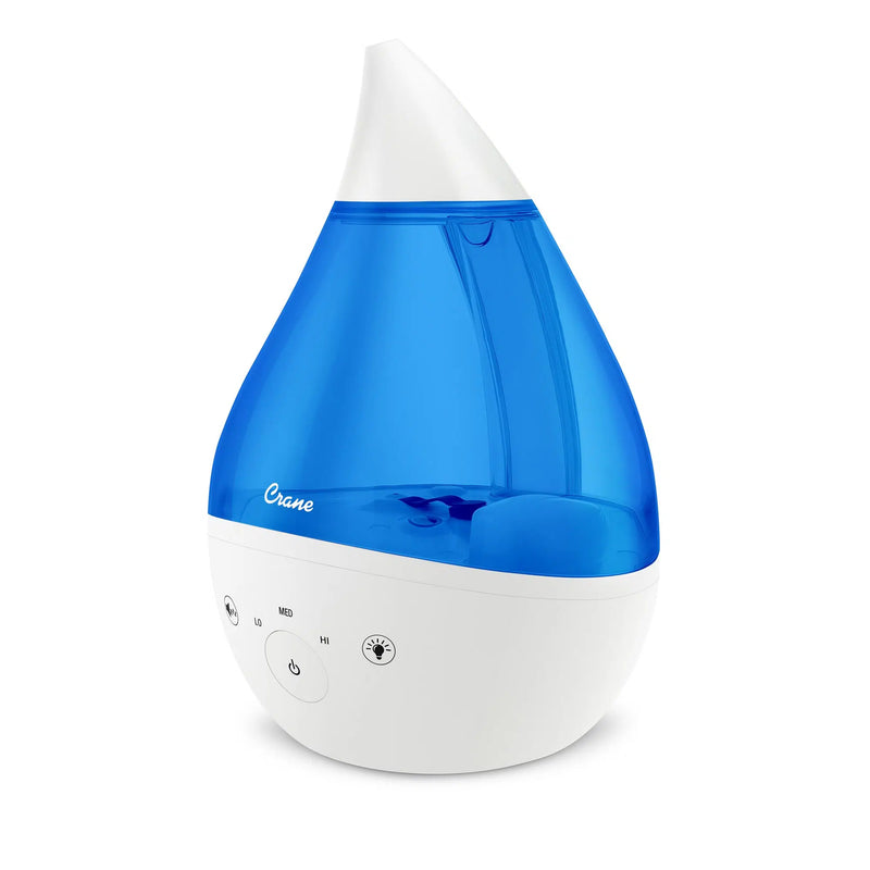 Crane Baby 4-in-1 Top Fill Humidifier with Sound Machine & Night Light Blue / White