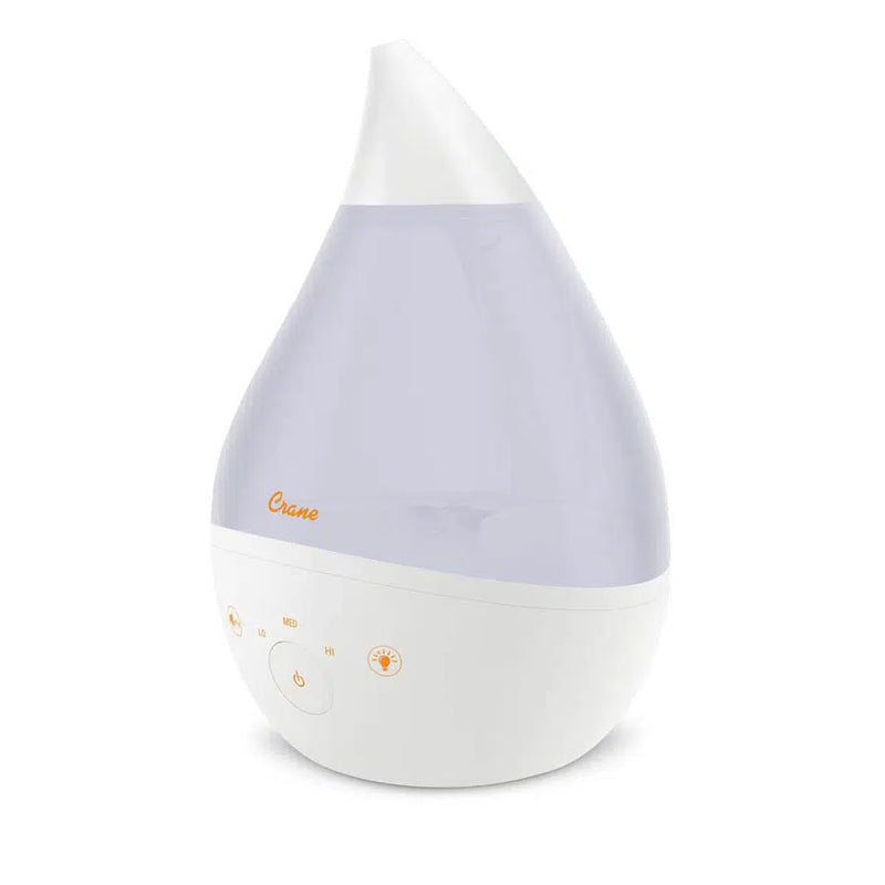 Crane Baby 4-in-1 Top Fill Humidifier with Sound Machine & Night Light White