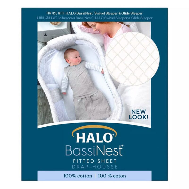 Halo Bassinest Sheet, 100% Cotton, Nautical Net- Strolleria