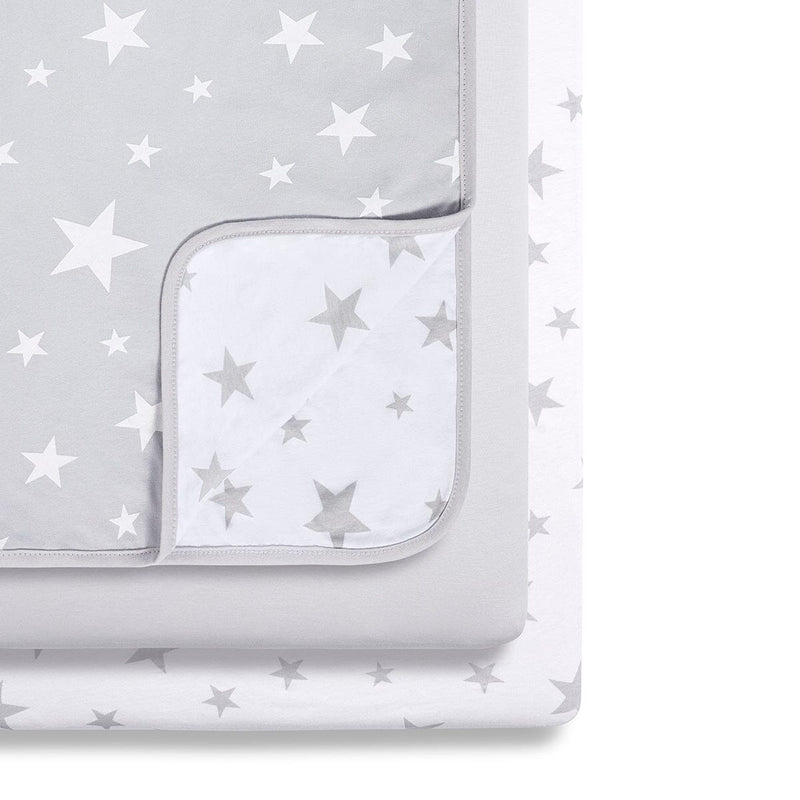 Snuz 3pc. Bassinet Bedding Set - Grey Star
