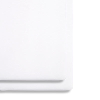 Snuz Bassinet 2 Pack Fitted Sheets - White