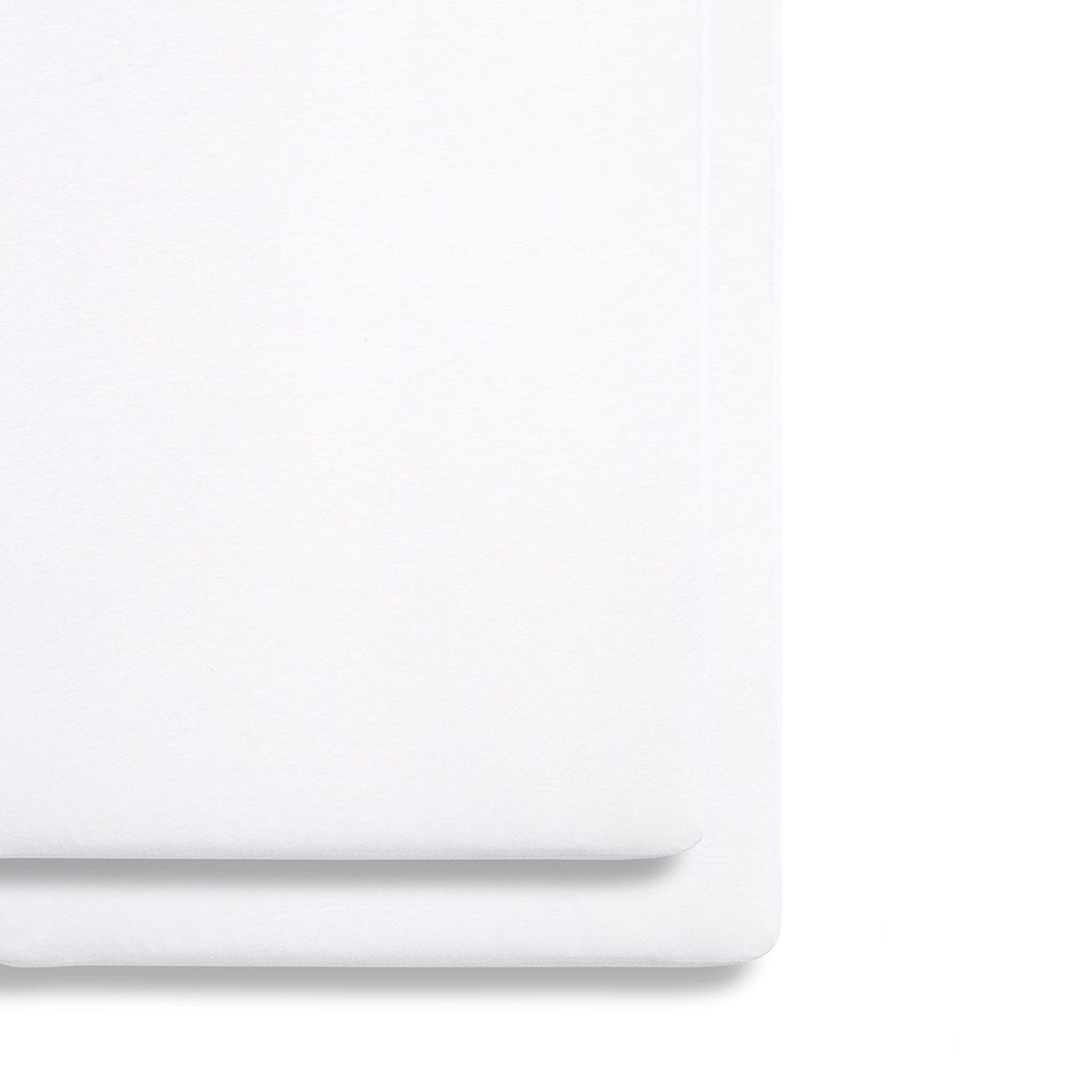Snuz Twin Pack Bassinet Sheets - White- Strolleria
