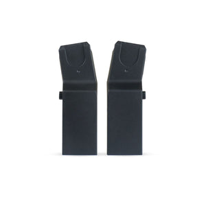 Black Silver Cross Cove 2 Universal Car Seat Adapters - Front View, Pair | Strolleria