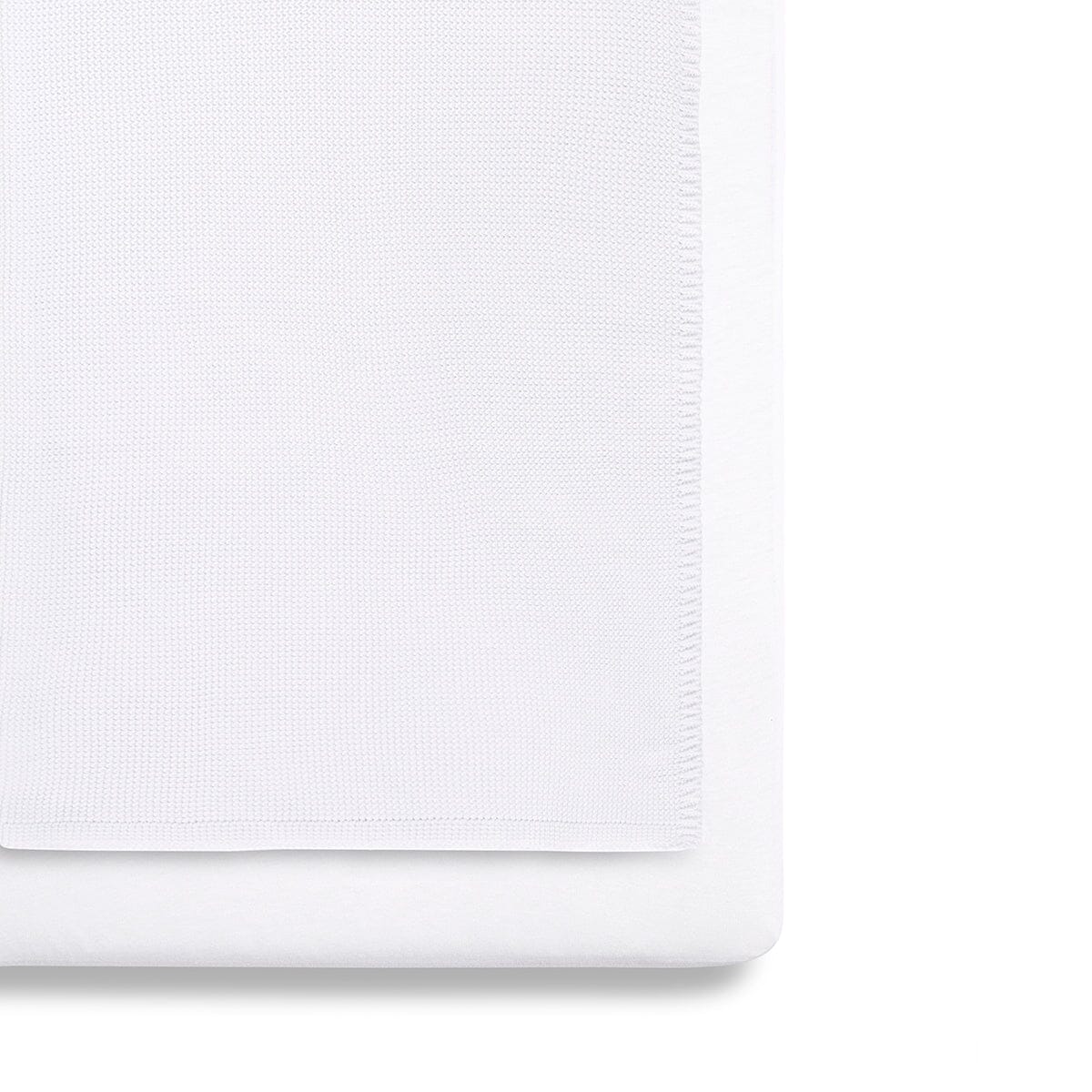 Snuz 3pc. Bassinet Bedding Set - White- Strolleria