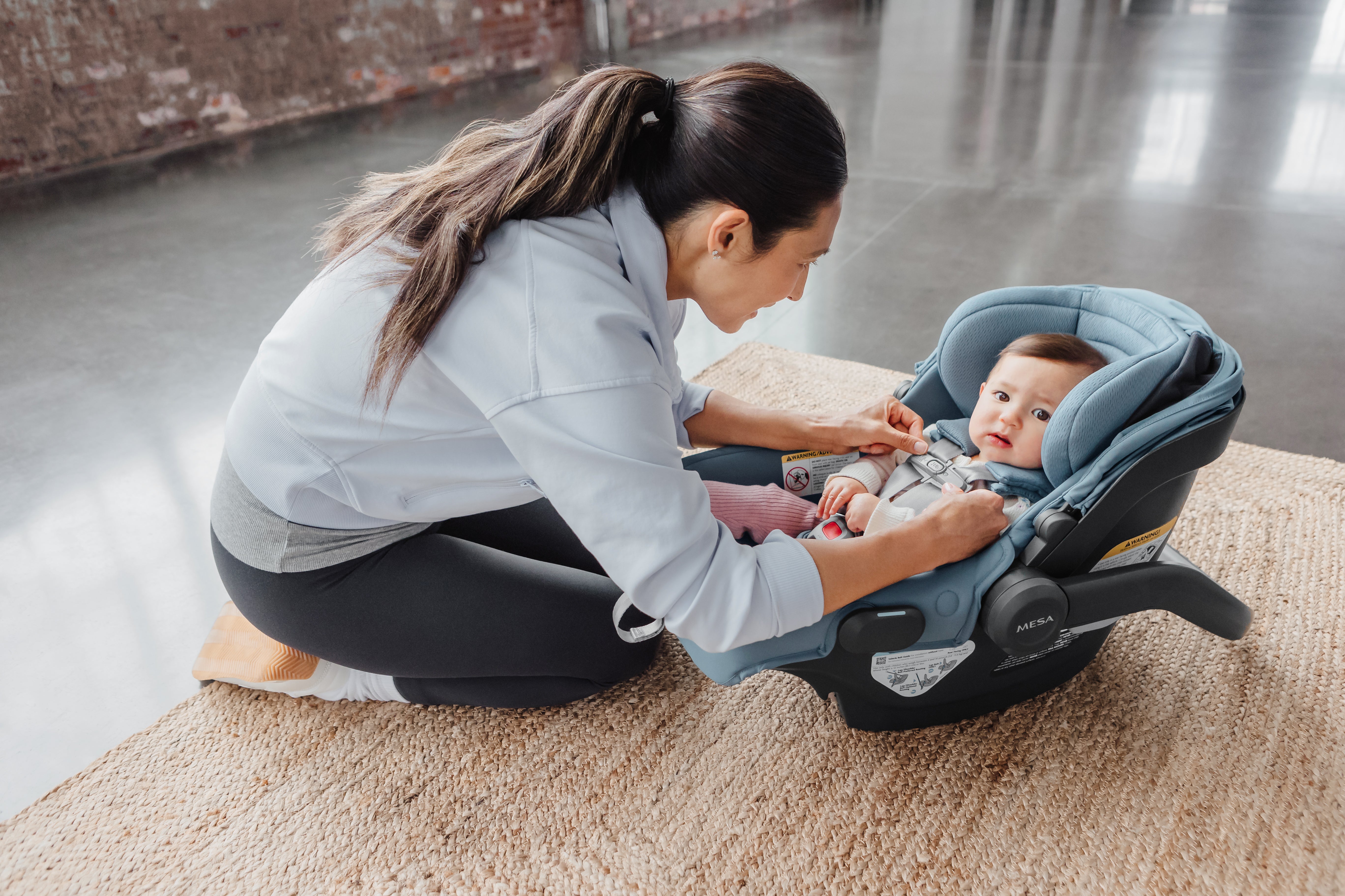 uppababy mesa crotch buckle adjustment UPPAbaby Mesa V3 Infant Car Seat - Callum