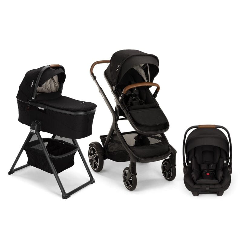 Nuna DEMI Next with Rider Board , Bassinet + Stand and PIPA aire RX Travel System