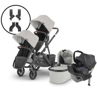 2024 UPPAbaby Vista V2 Double Stroller and Mesa Max Travel System - Anthony / Greyson