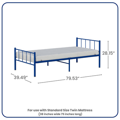 BK Furniture Austin Metal Twin Bed